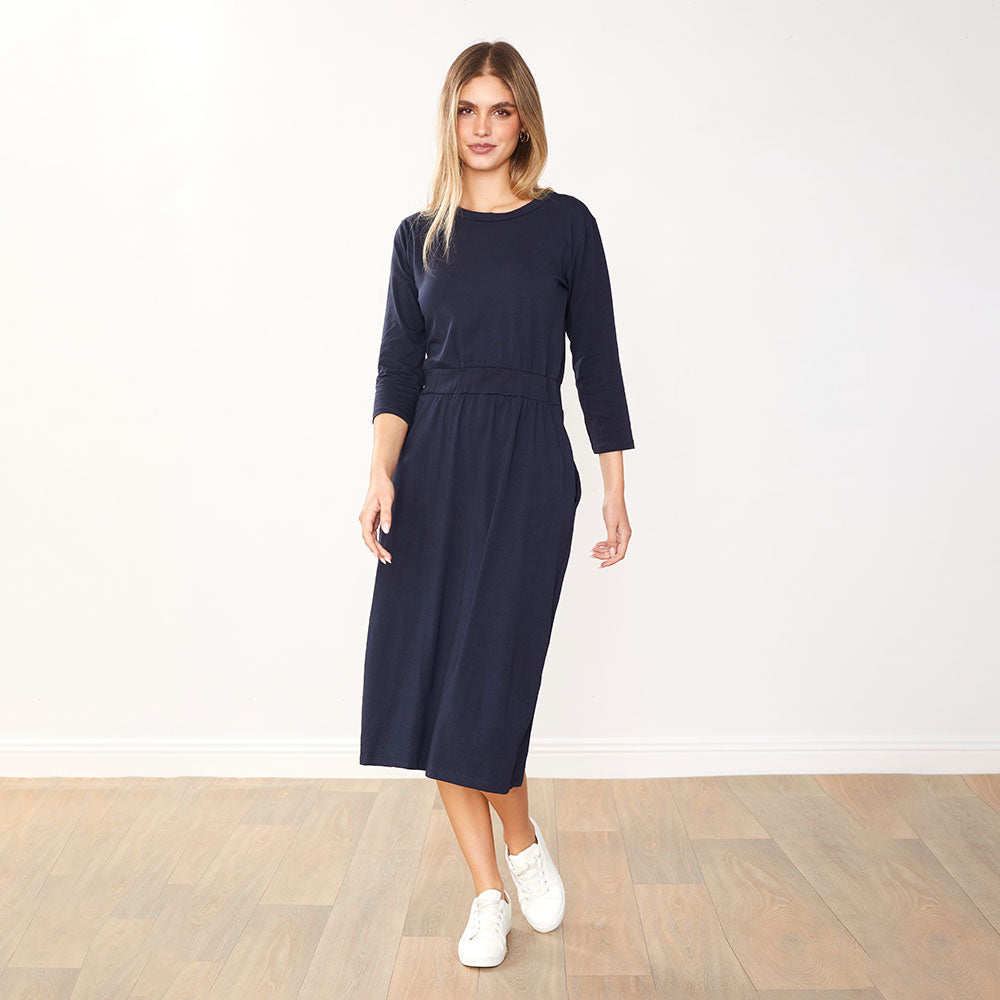 Mara Dress (Navy)