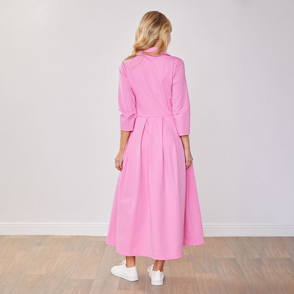 Marie Dress (Barbie Pink)