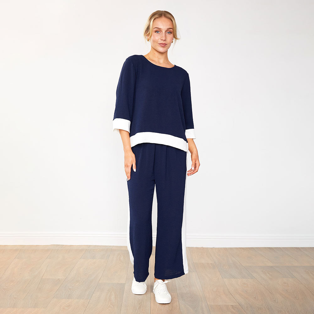 Mia Co-ord (Navy/White)