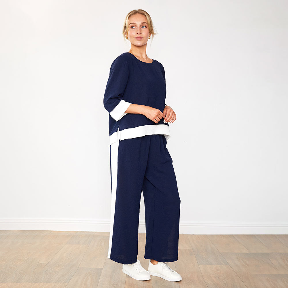 Mia Co-ord (Navy/White)