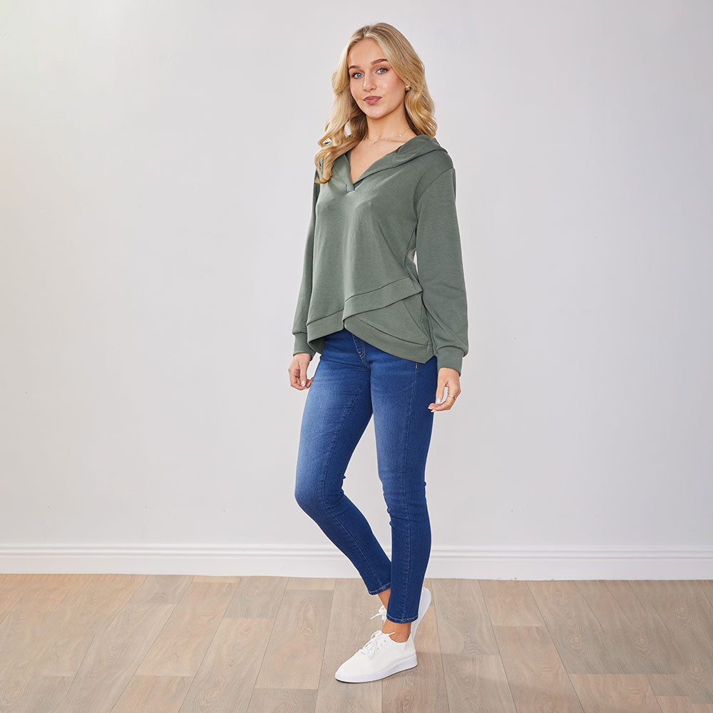 Miranda Hoody Grey & Khaki (2 for €68)