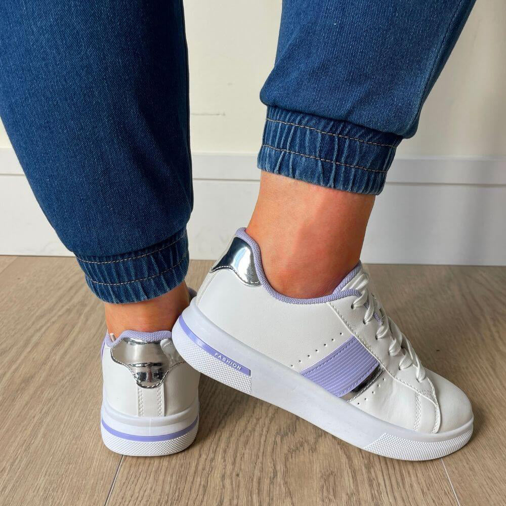 Nessa Sneakers (Purple) - The Casual Company