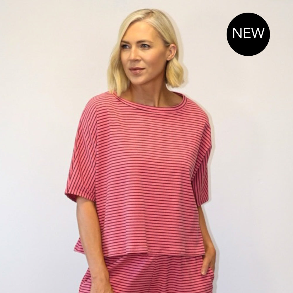 Felicity Top (Pink/Brown)