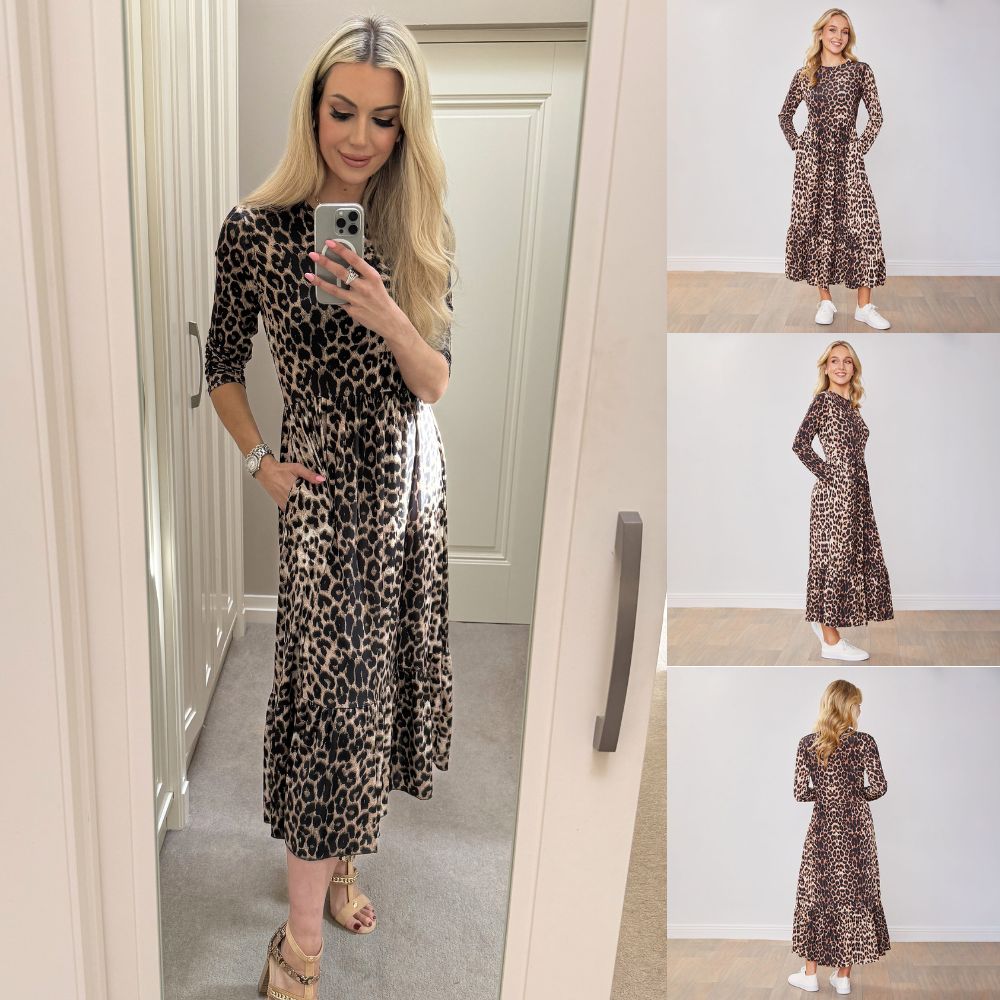 Sabrina Dress (Leopard)