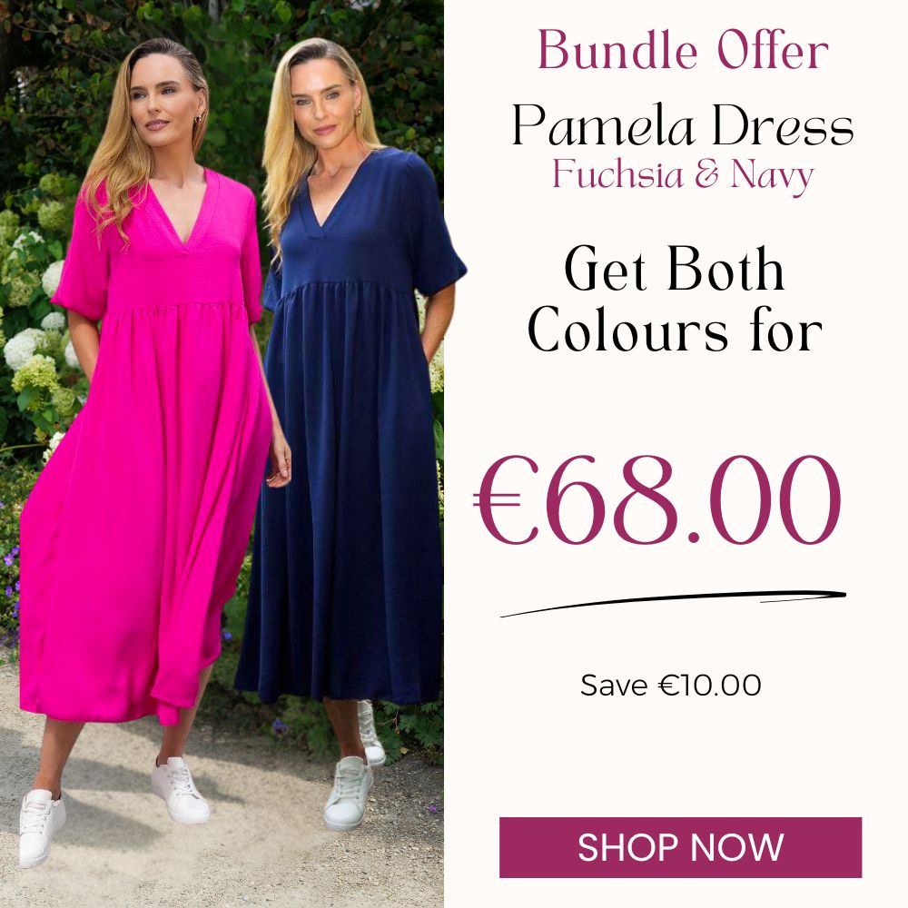 Pamela Dress (Fuchsia) &  (Navy) for €68