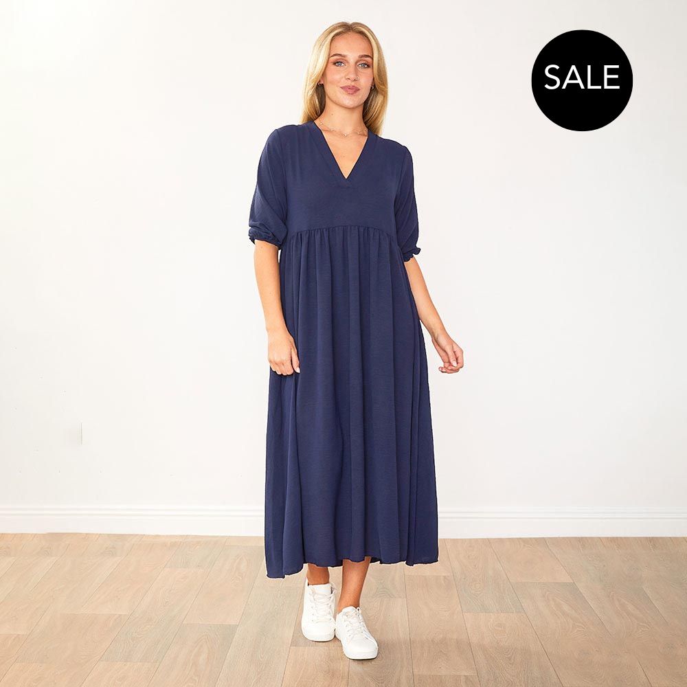Pamela Dress (Navy)