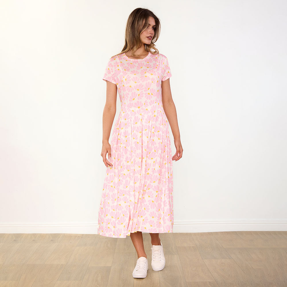 Polly Dress (Pink Floral)