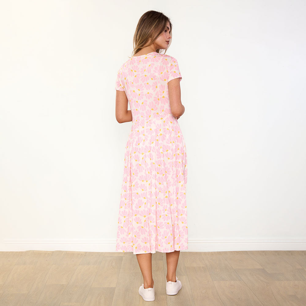 Polly Dress (Pink Floral)