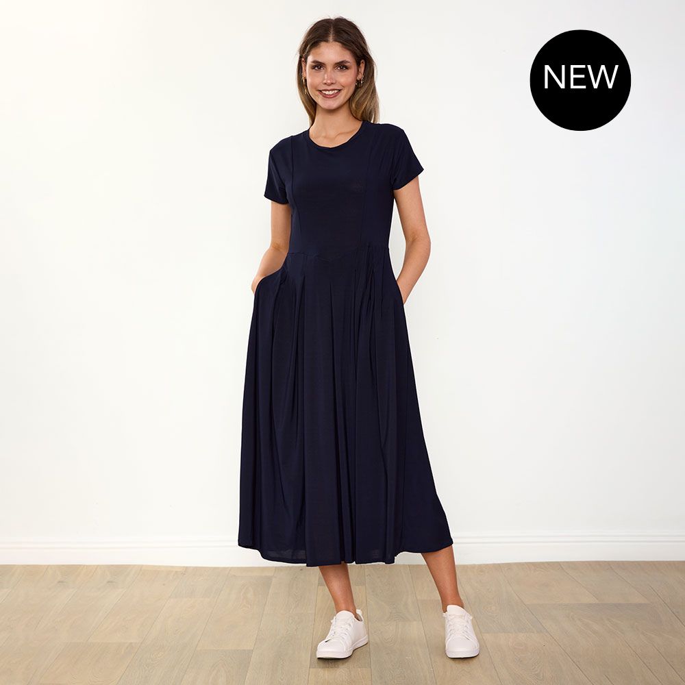Polly Dress (Navy)