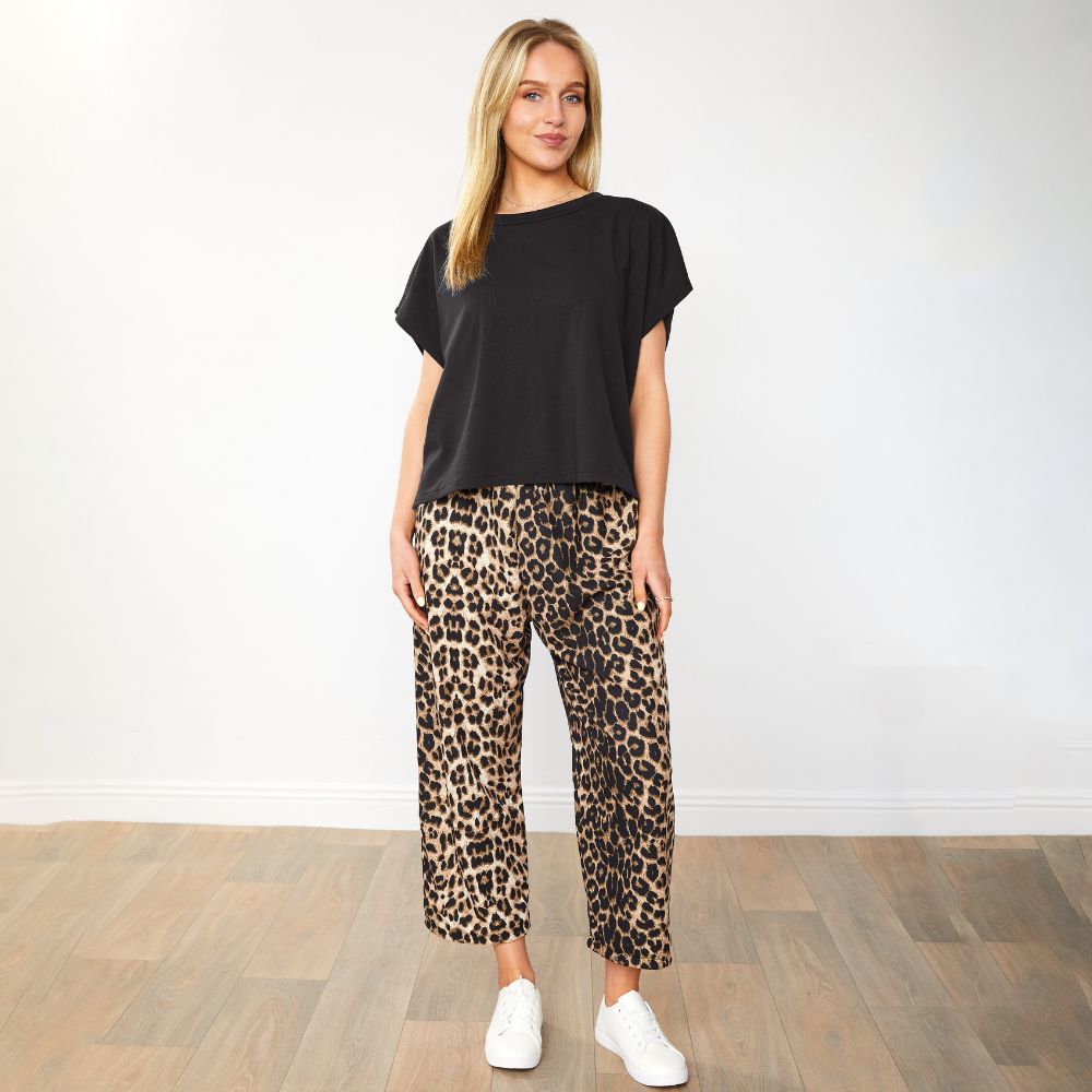 Roxy Co-Ord (Black/Leopard)