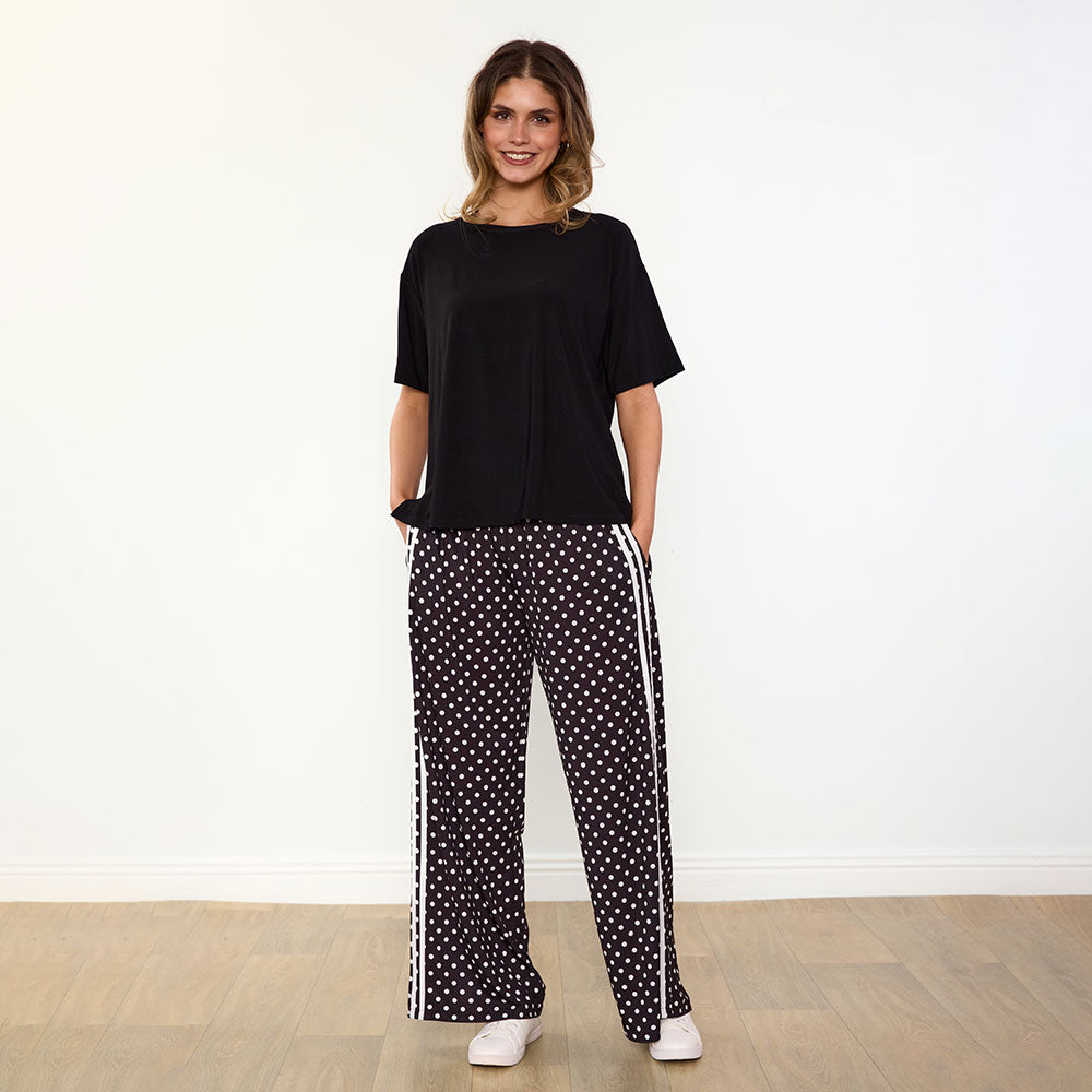 Sheena Co-Ord (Black/Polka Dot)