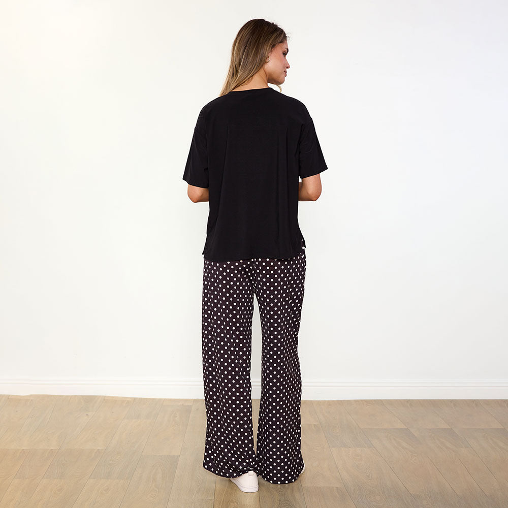 Sheena Co-Ord (Black/Polka Dot)