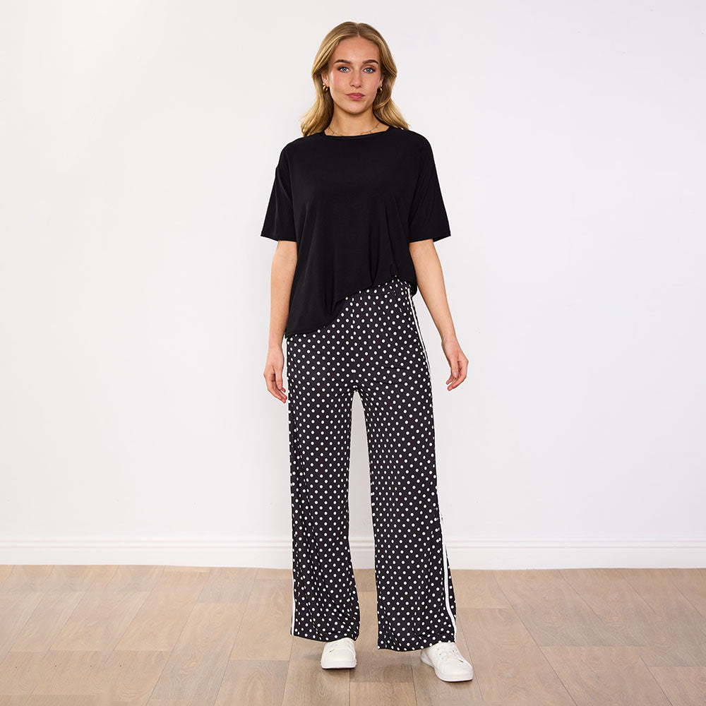 Sheena Co-Ord (Black/Polka Dot)