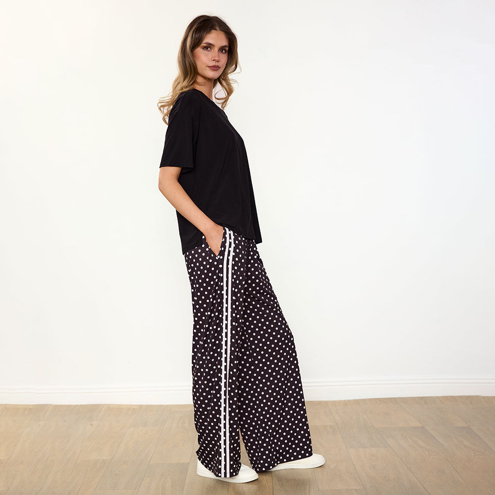 Sheena Co-Ord (Black/Polka Dot)