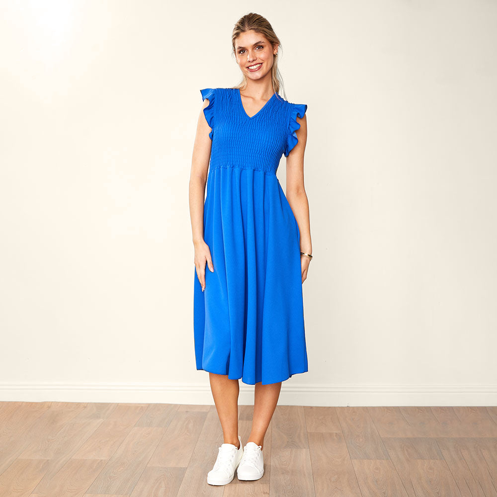 Sienna Dress Blue & Pink (2 for €76)