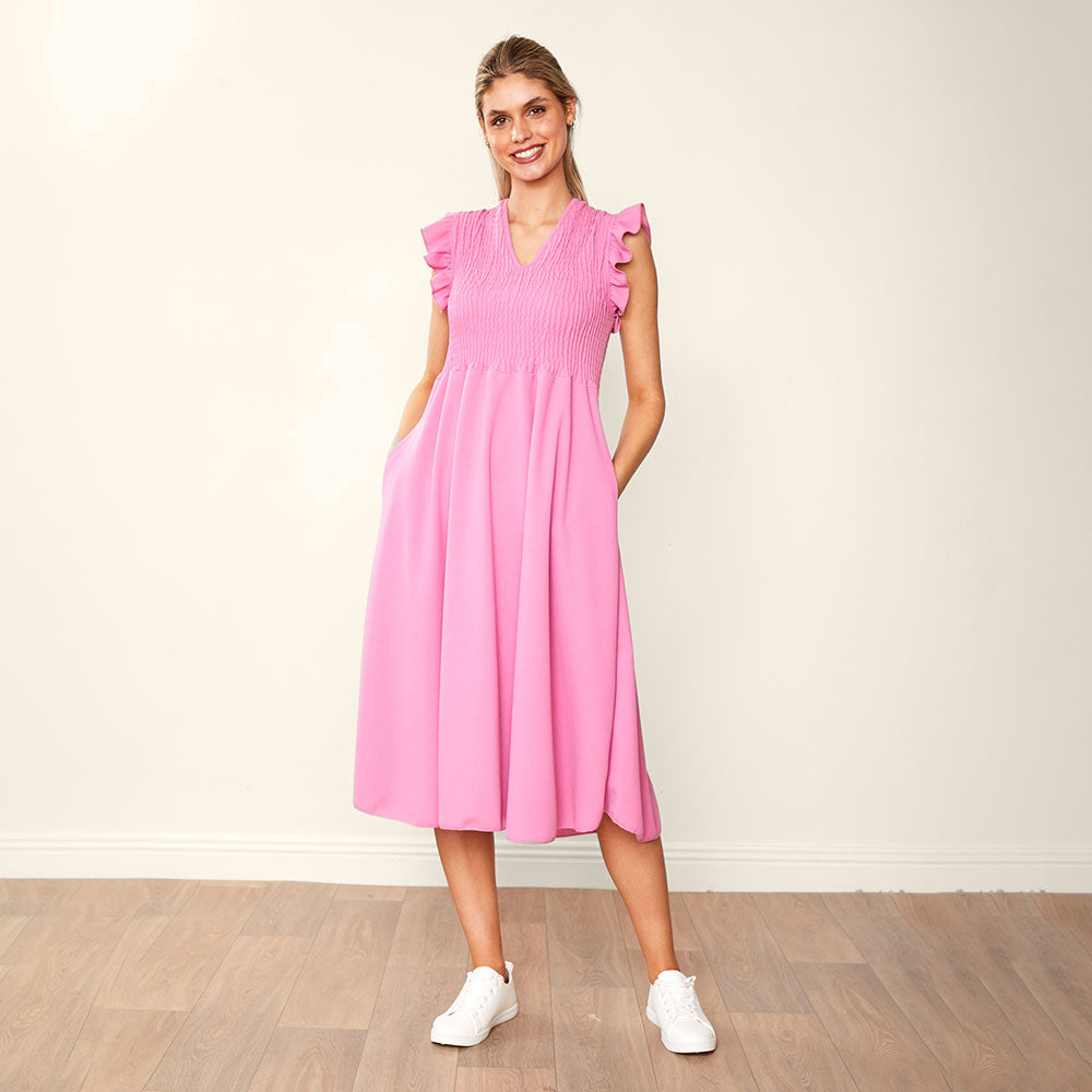 Sienna Dress Blue & Pink (2 for €76)