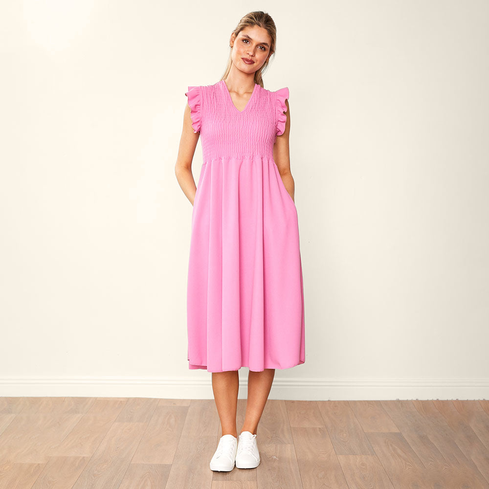 Sienna Dress Blue & Pink (2 for €76)