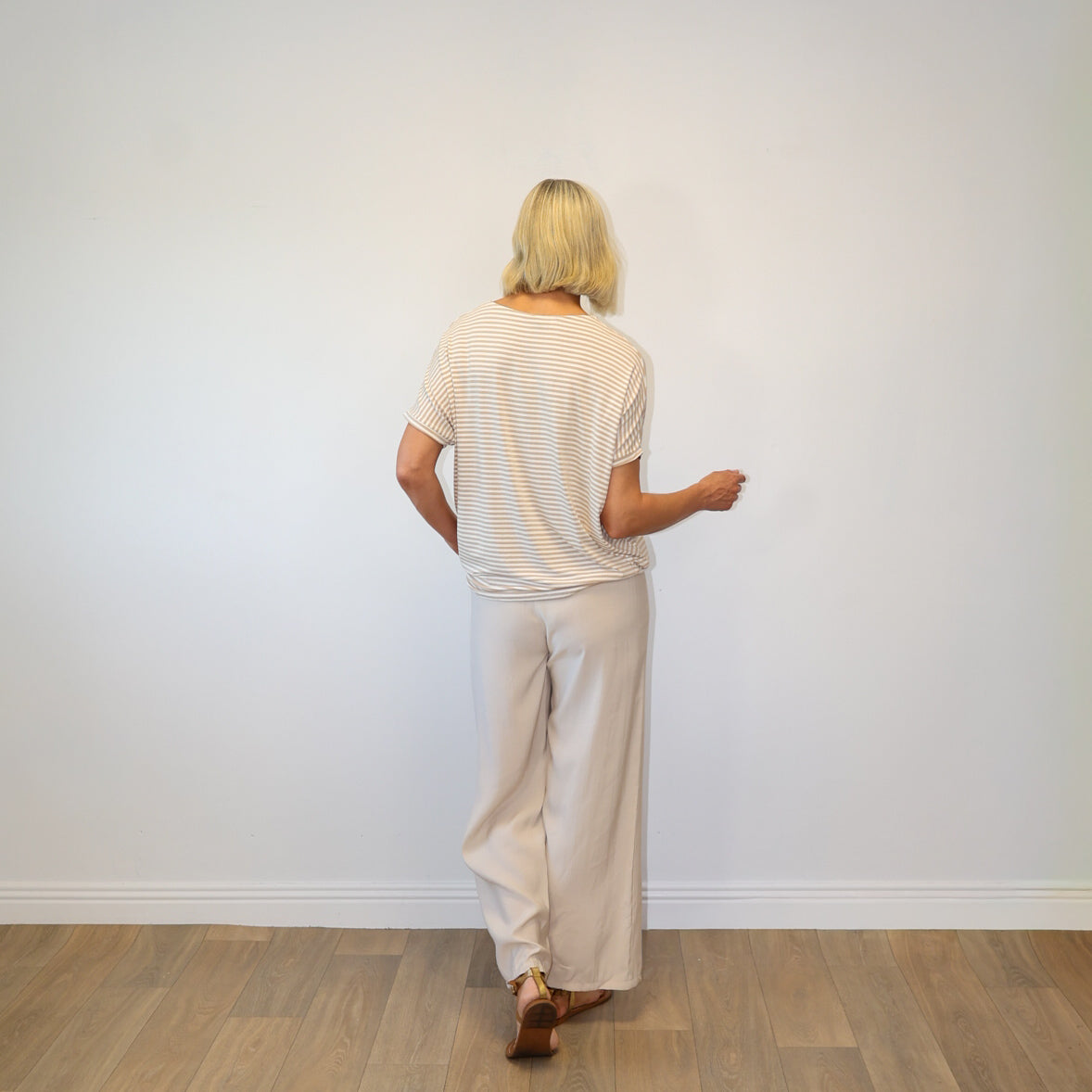 Sienna Striped Co-ord (Oatmeal Stripe)