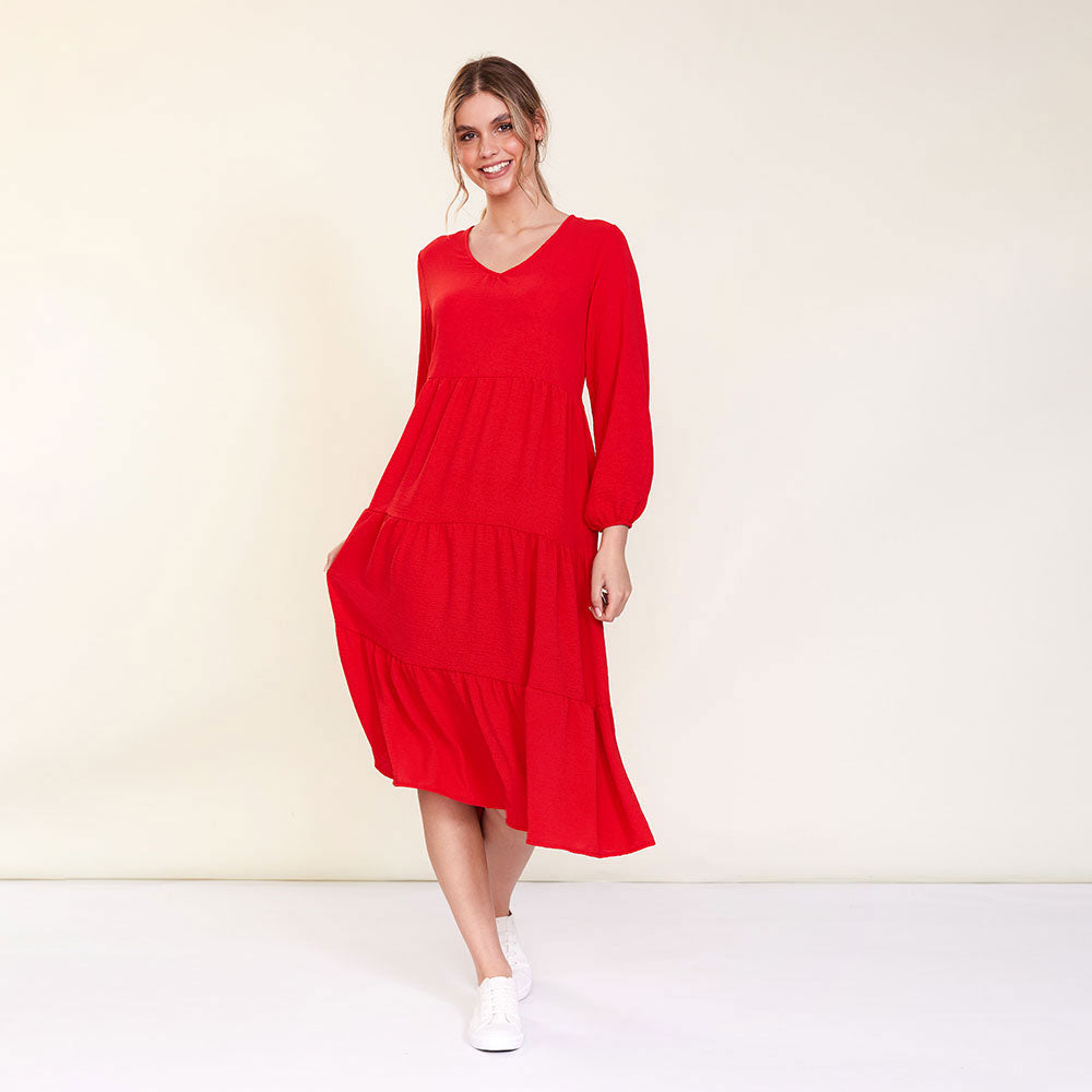 Sofia Dress (Red)