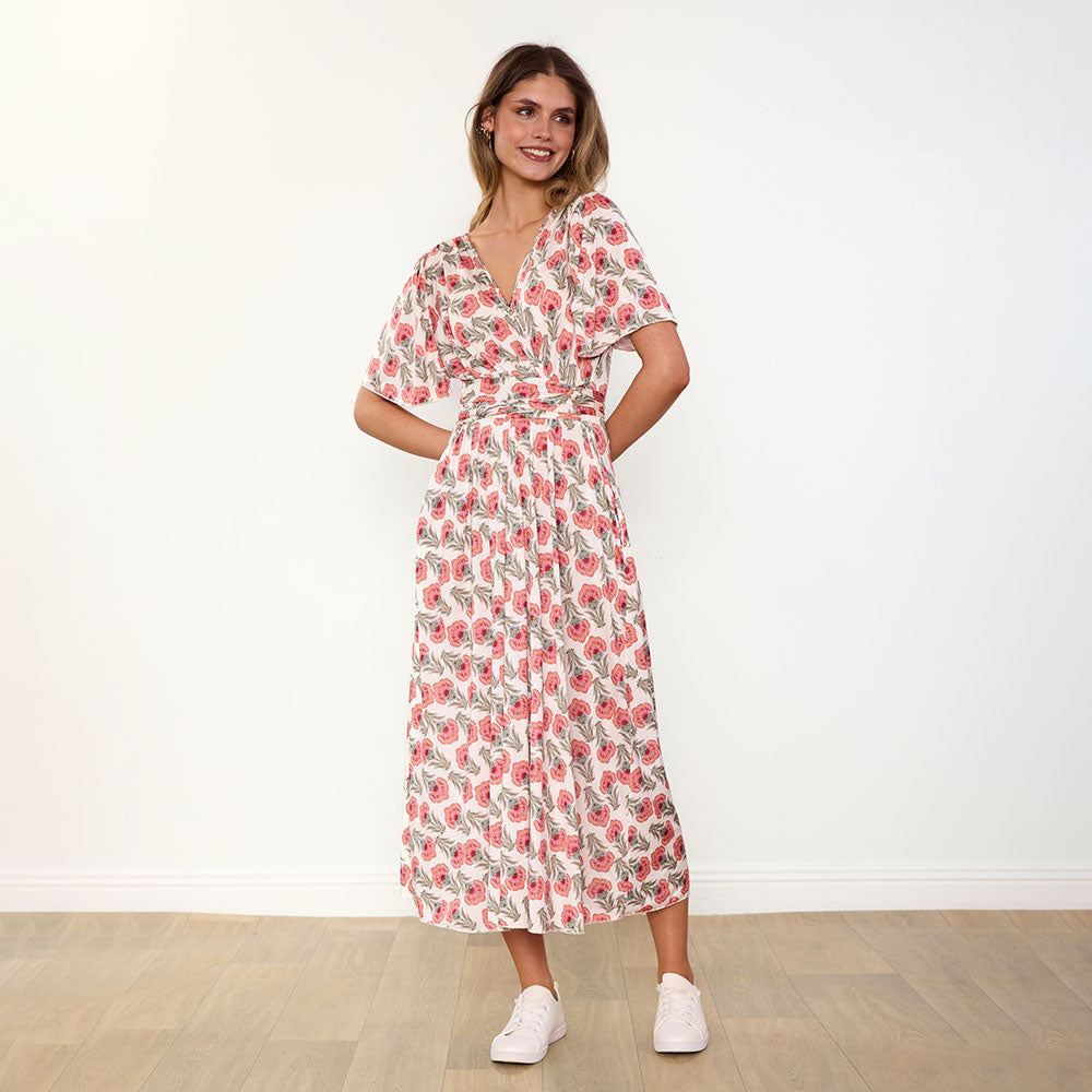 Teagan Dress (Safflower Strawberry)