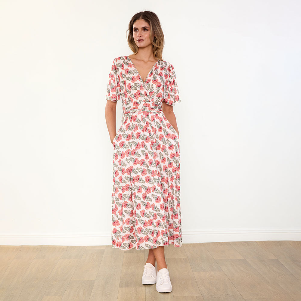 Teagan Dress (Safflower Strawberry)