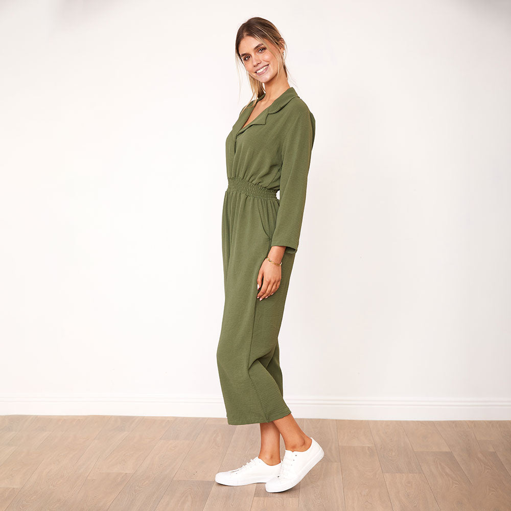 Thea Jumpsuit (Khaki)