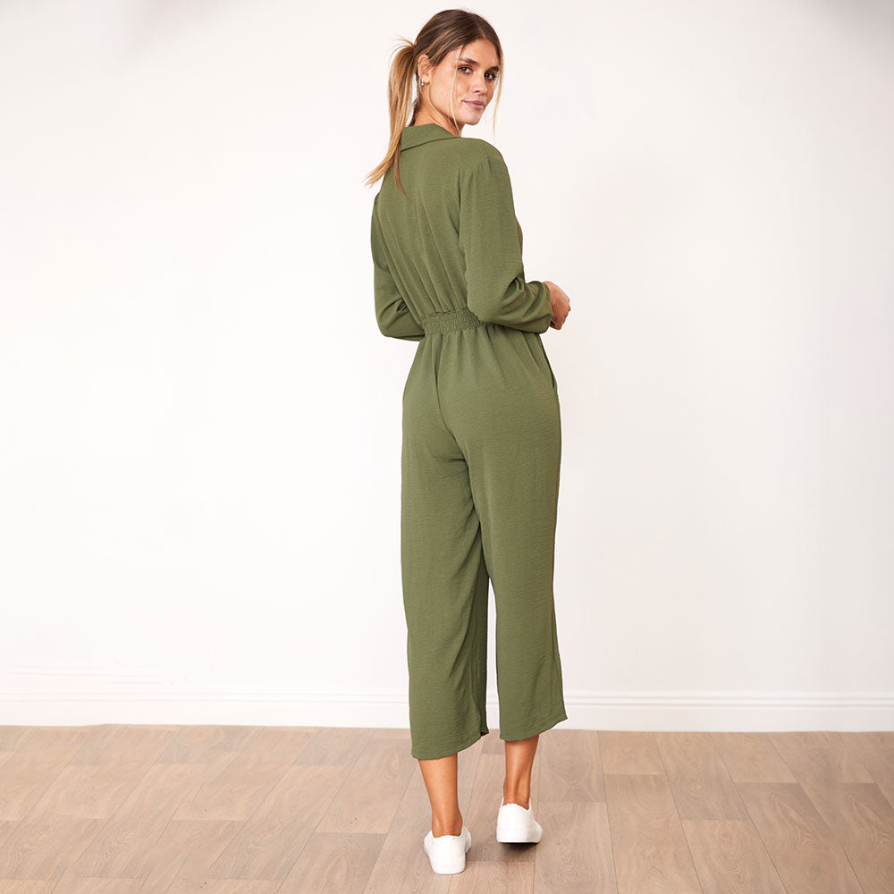 Thea Jumpsuit (Khaki)