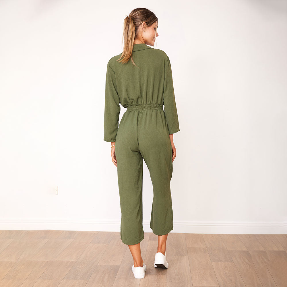 Thea Jumpsuit (Khaki)