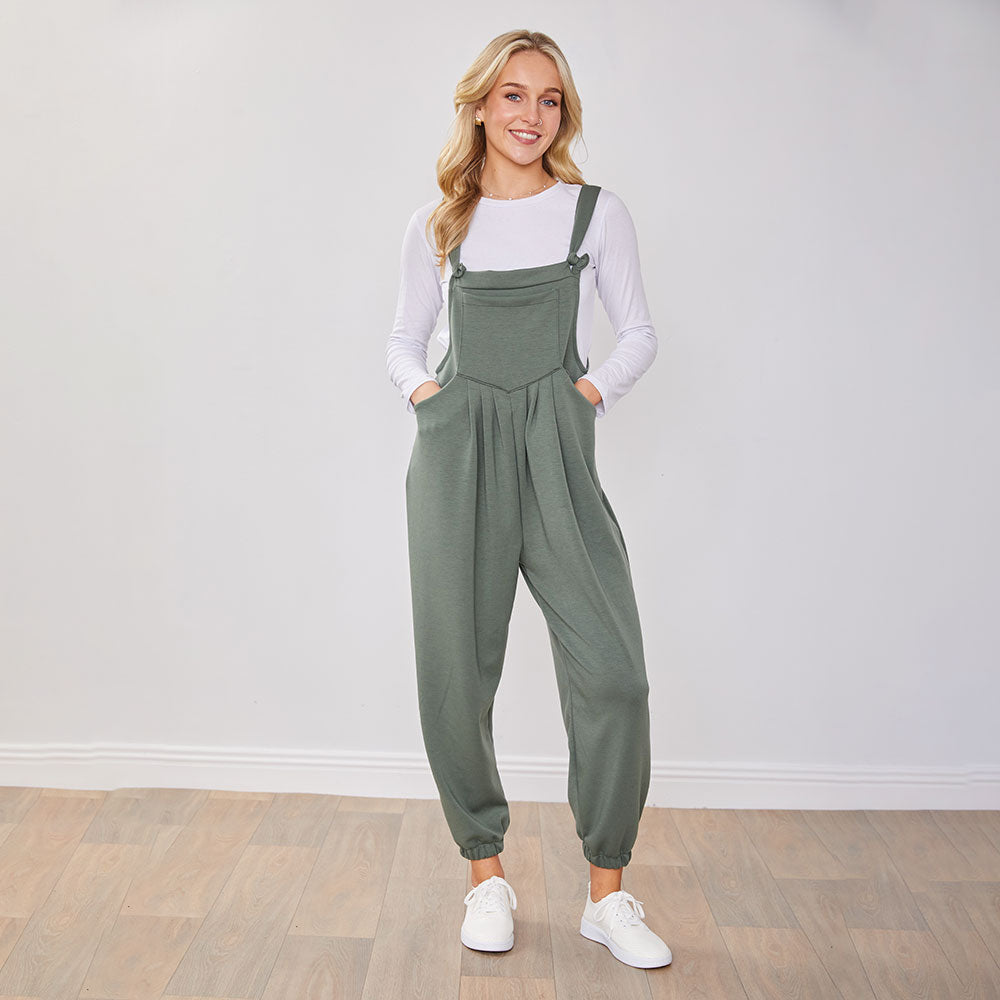 Tilly Dungaree (Khaki)