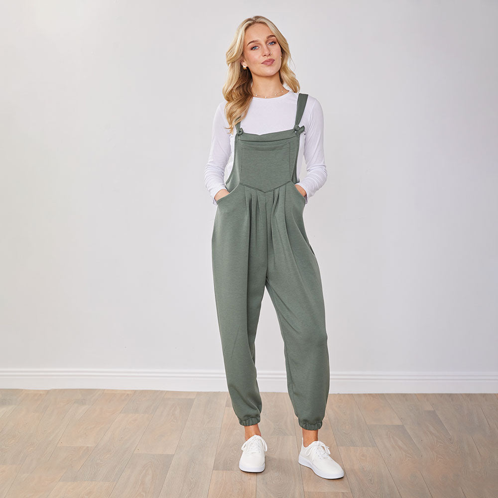 Tilly Dungaree (Khaki)