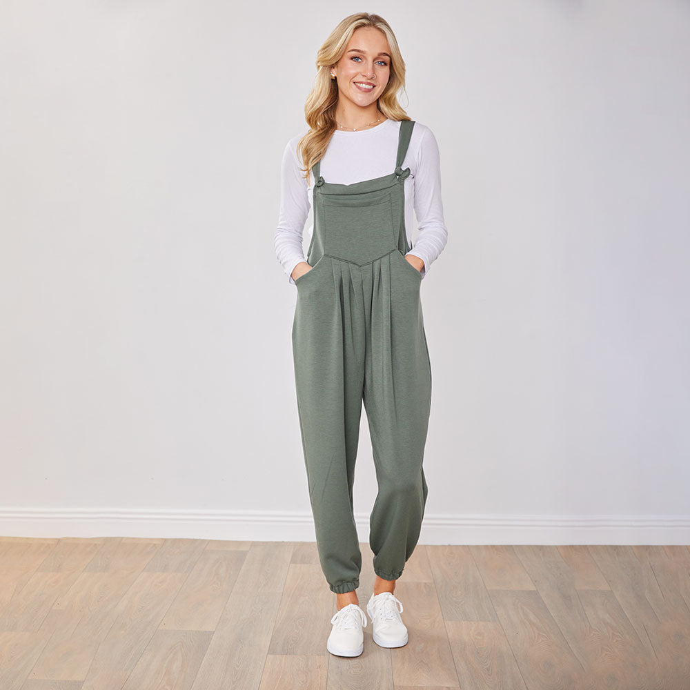 Tilly Dungaree (Khaki)