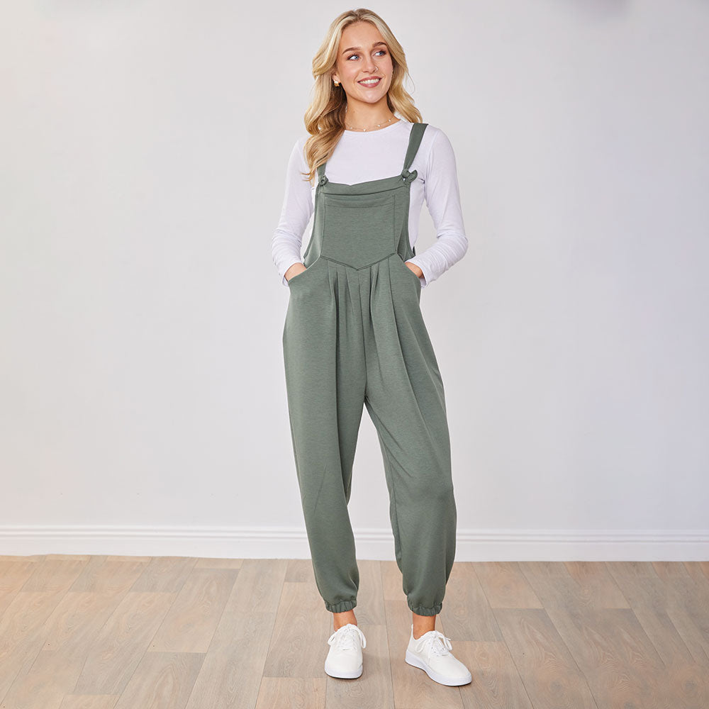 Tilly Dungaree (Khaki)