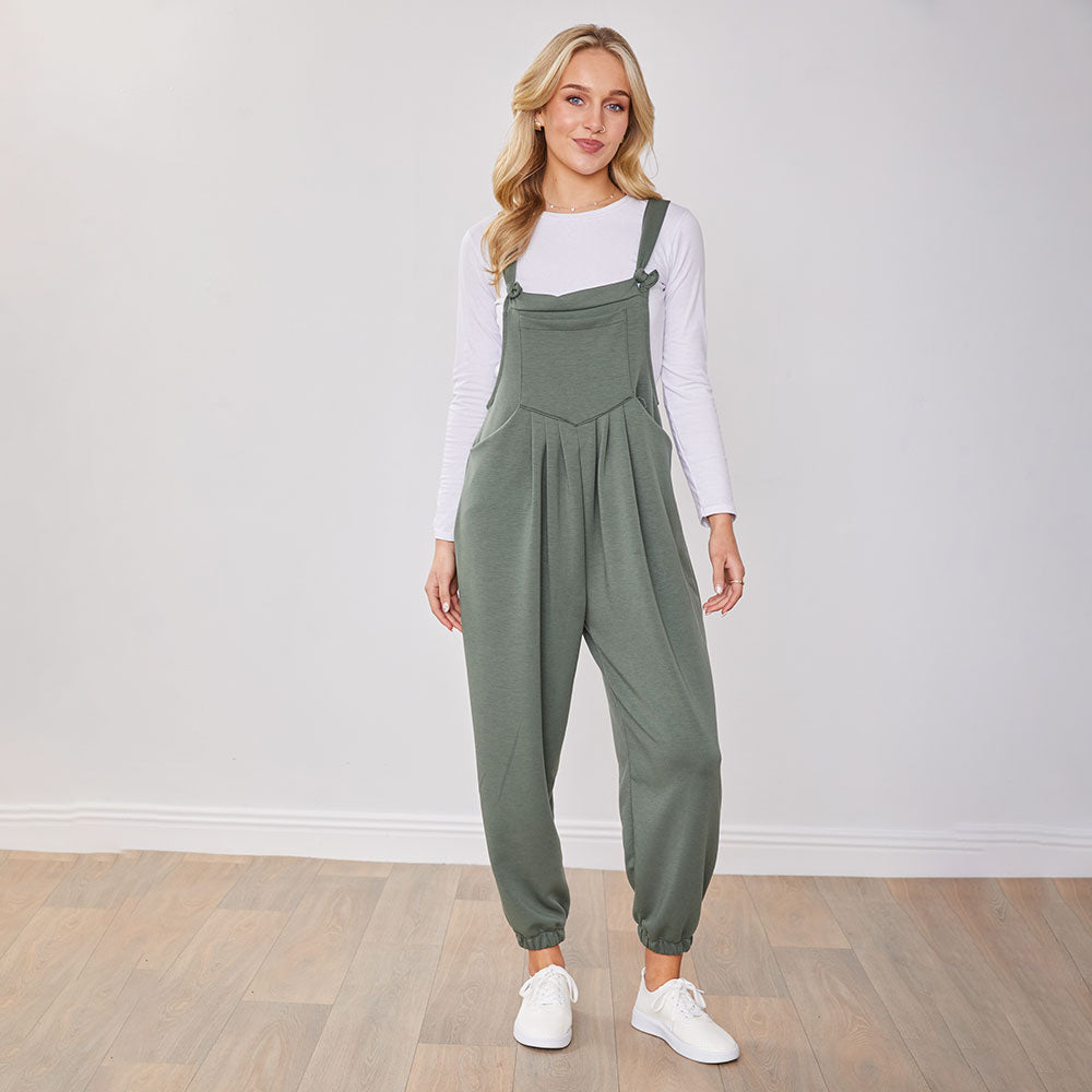 Tilly Dungaree (Khaki)