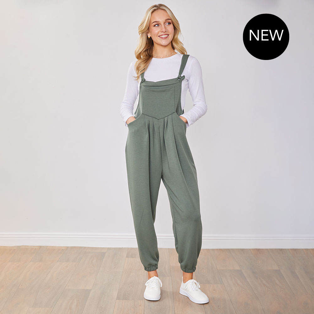 Tilly Dungaree (Khaki)