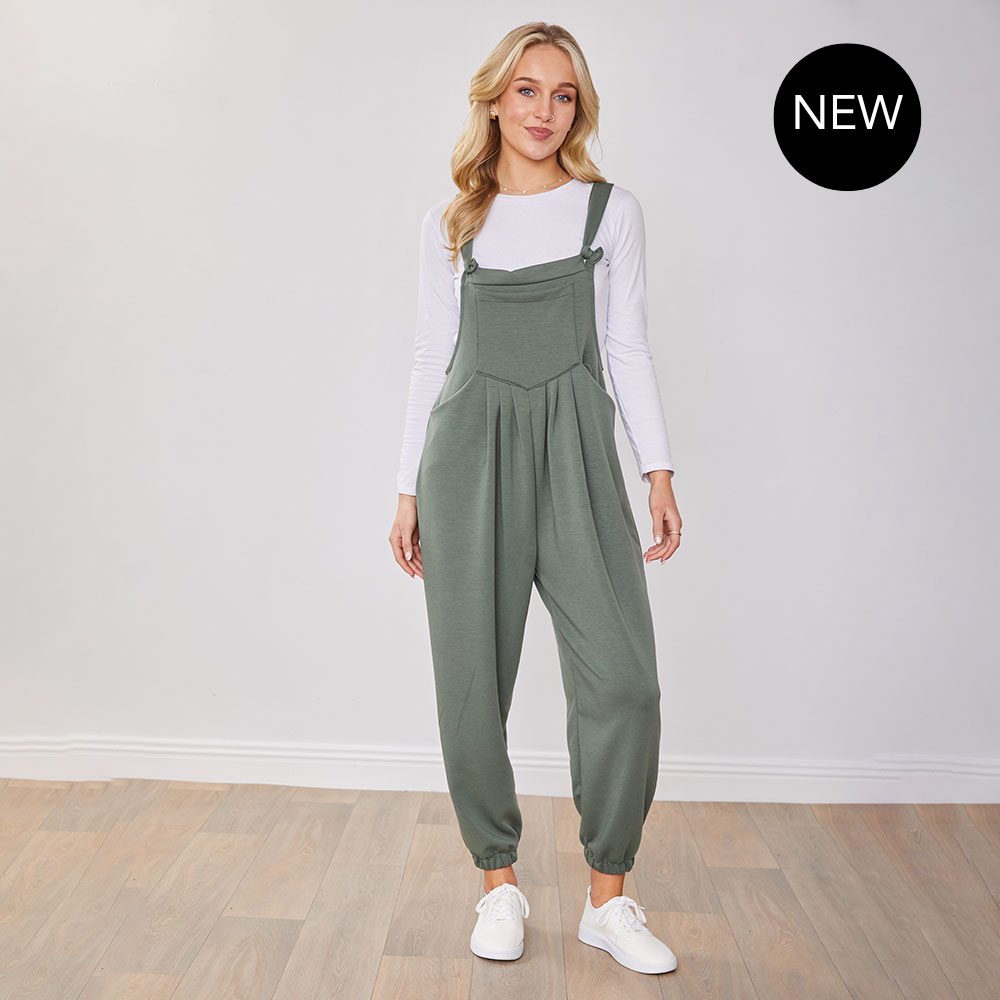 Tilly Dungaree (Khaki)