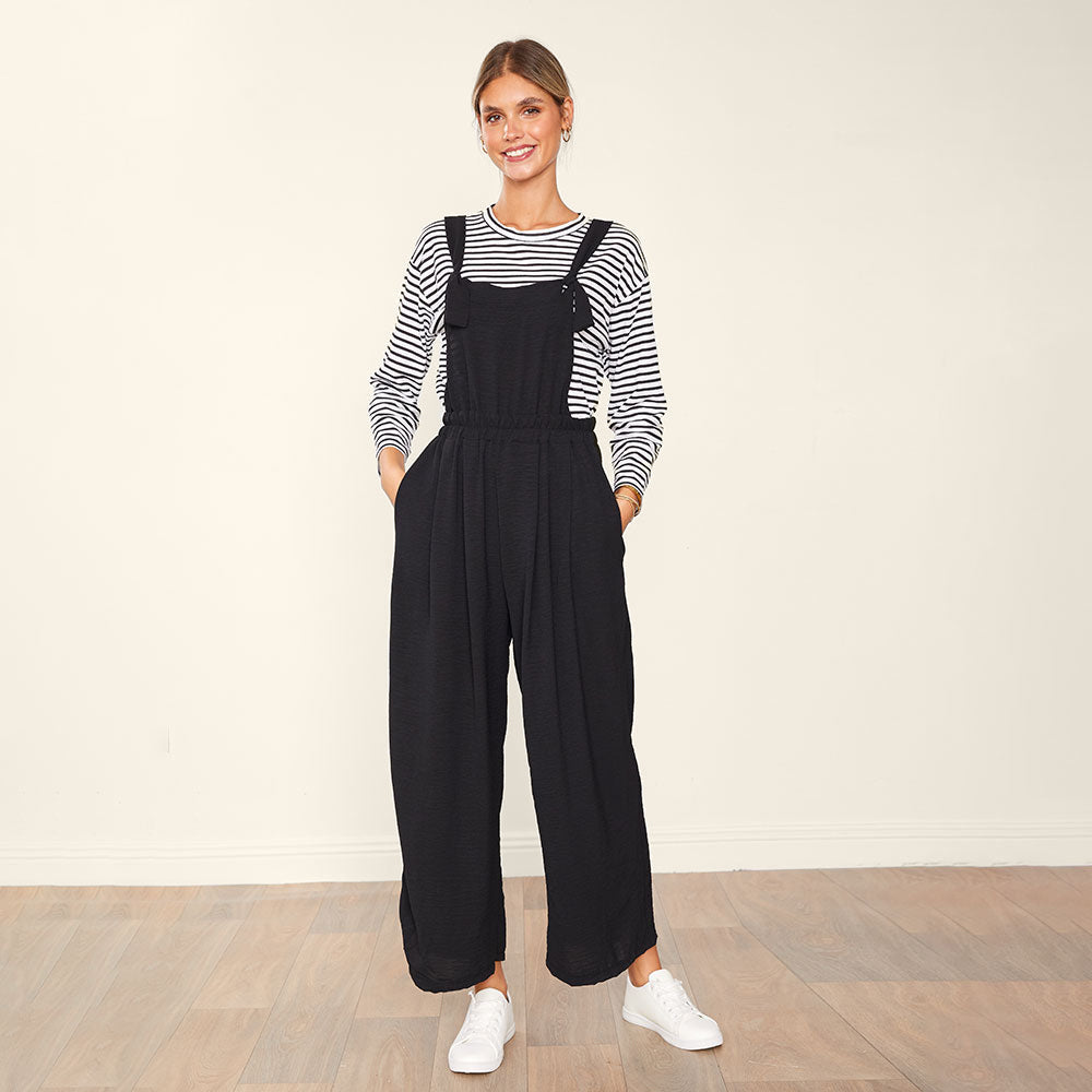 Toby Dungarees (Black)