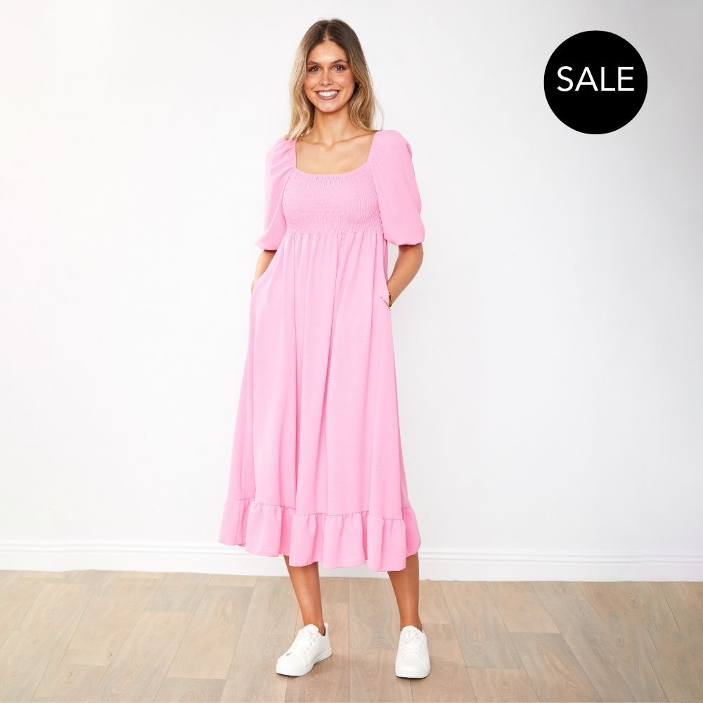 Vella Dress (Candy Pink)