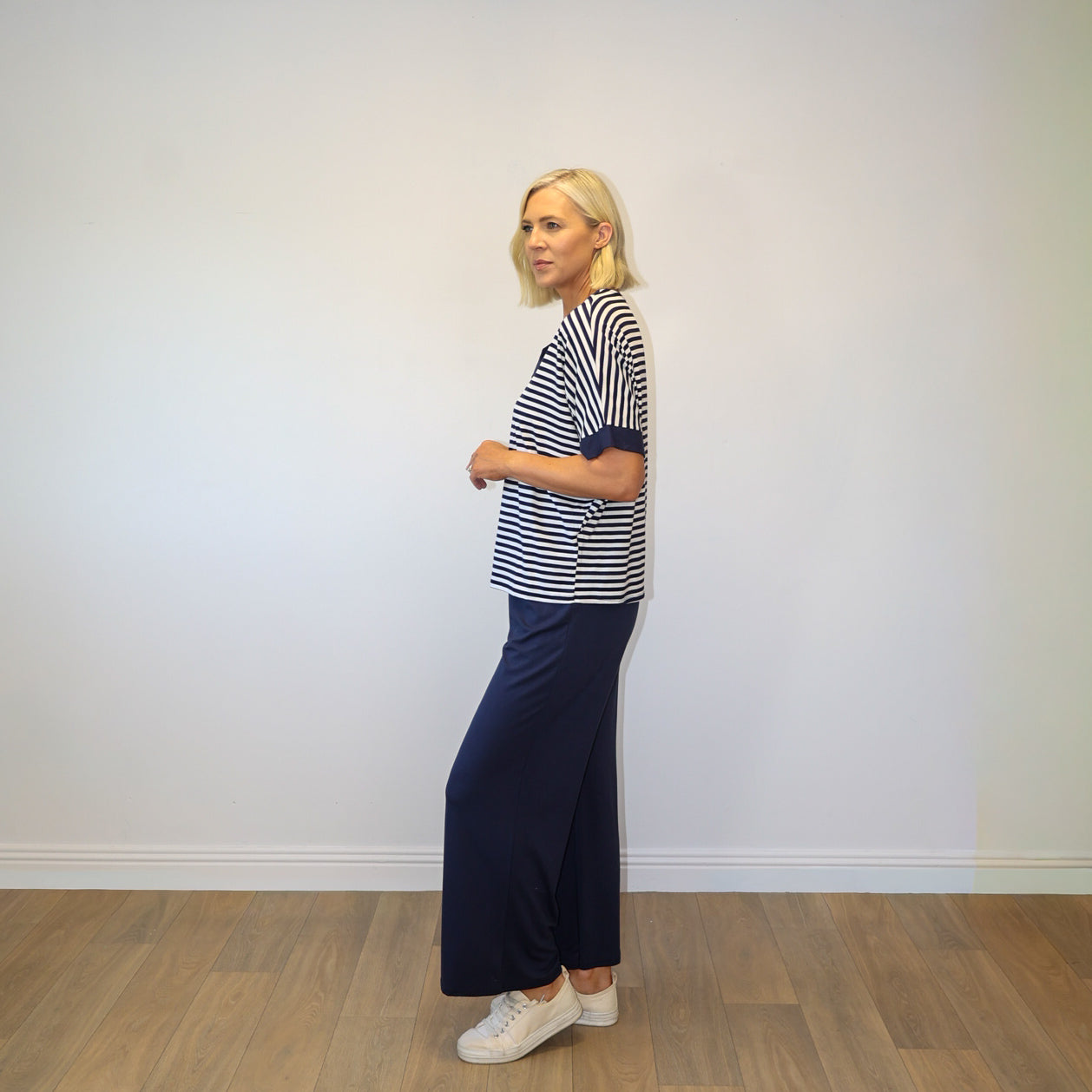 Zara Top (Navy Stripe)