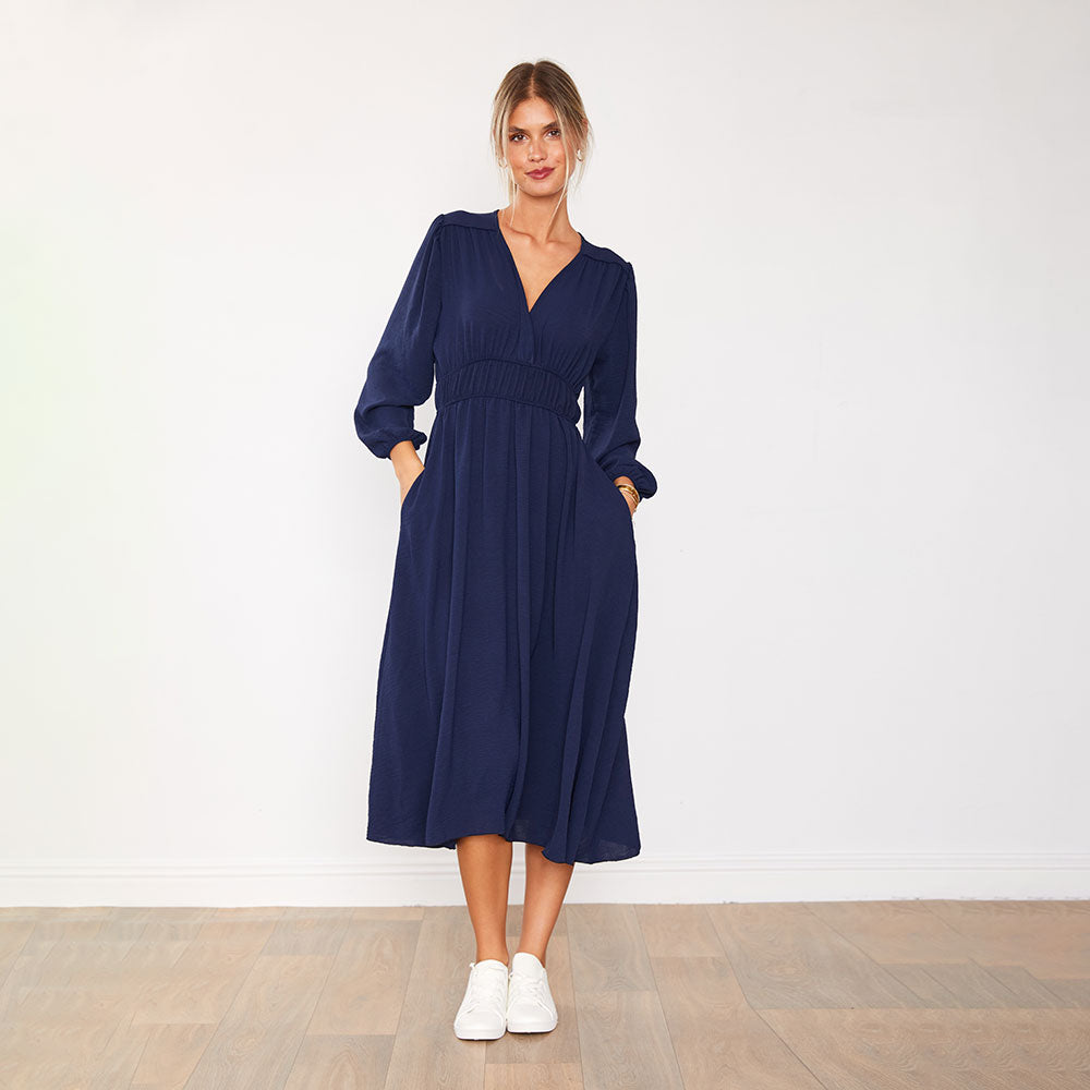 Gina Dress (Navy)