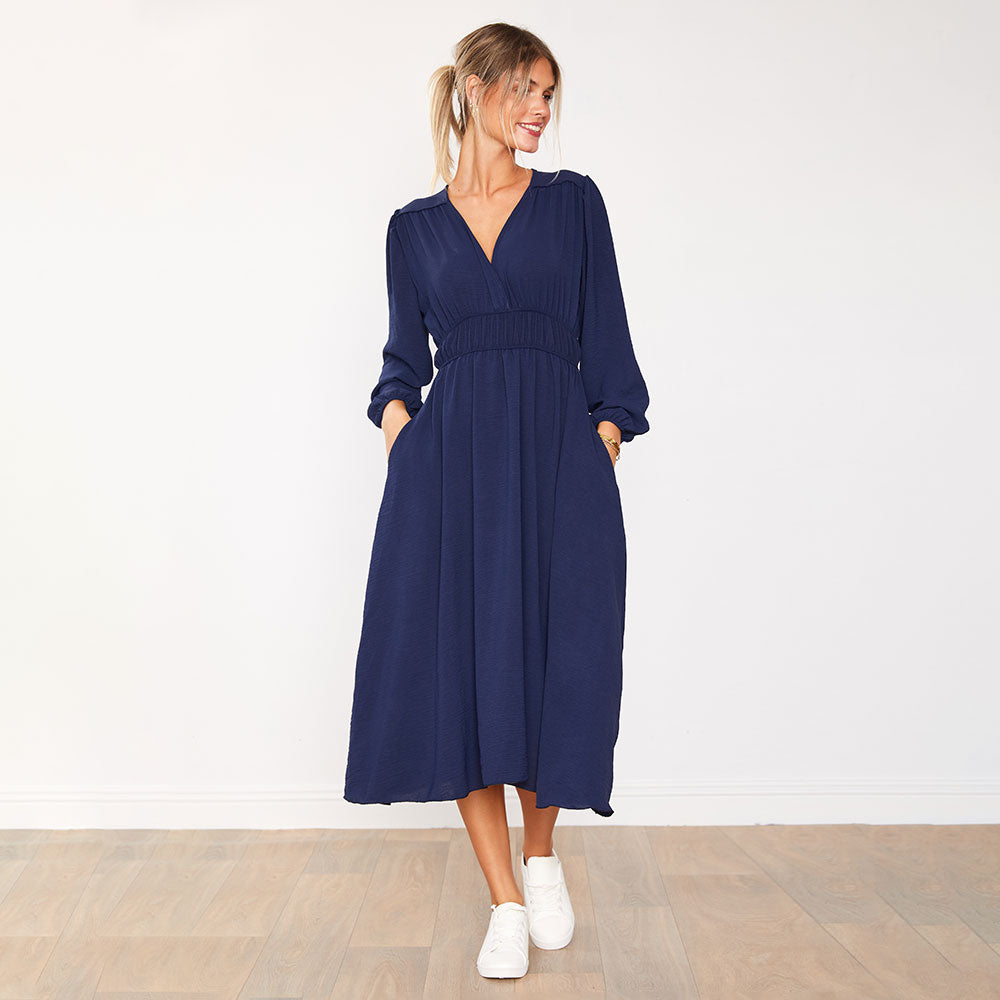 Gina Dress (Navy)