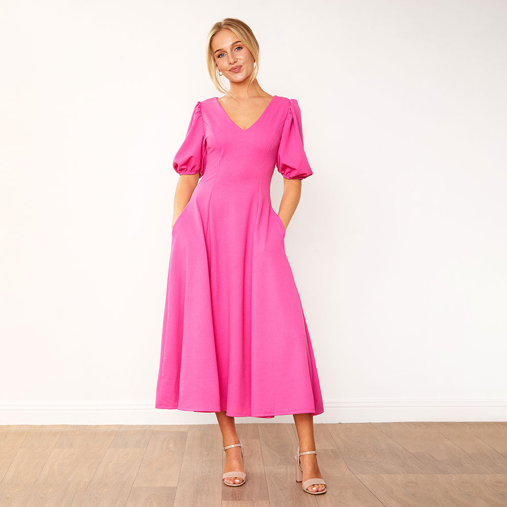 Lucy Dress (Fuchsia)