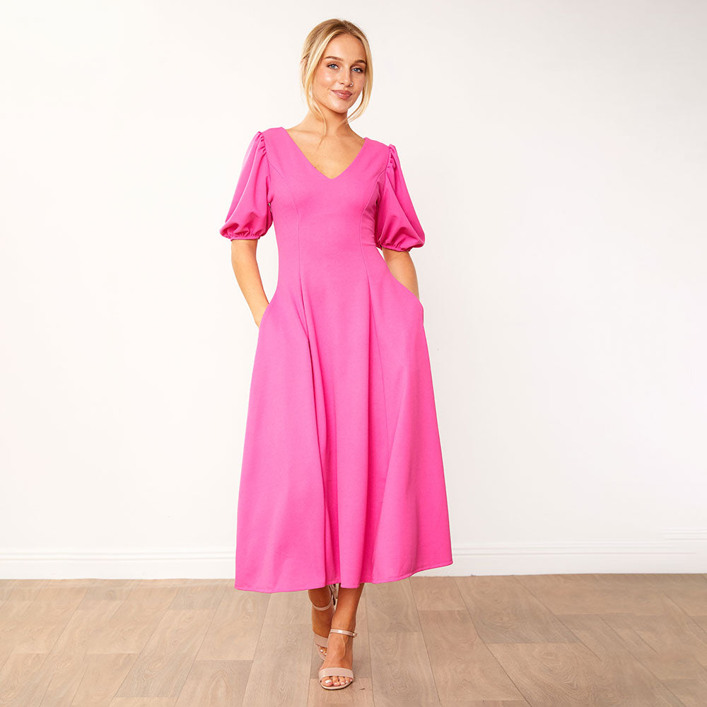 Lucy Dress (Fuchsia)