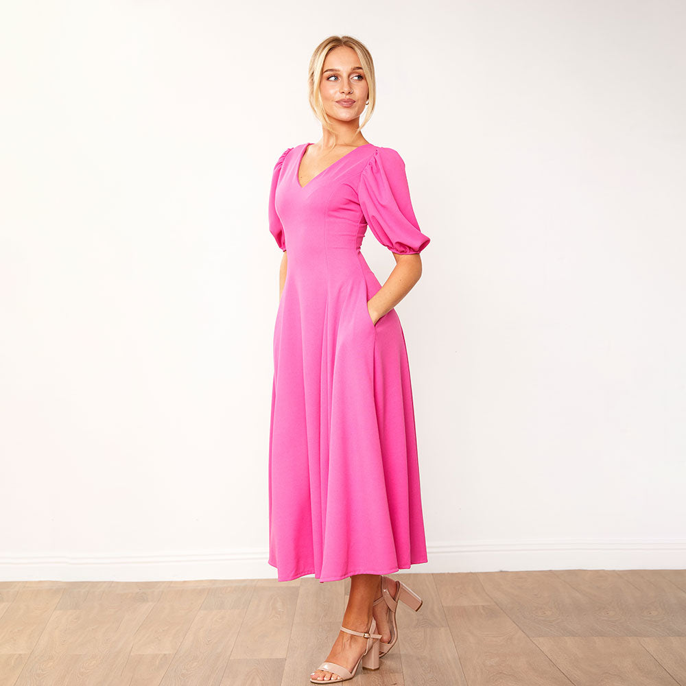 Lucy Dress (Fuchsia)