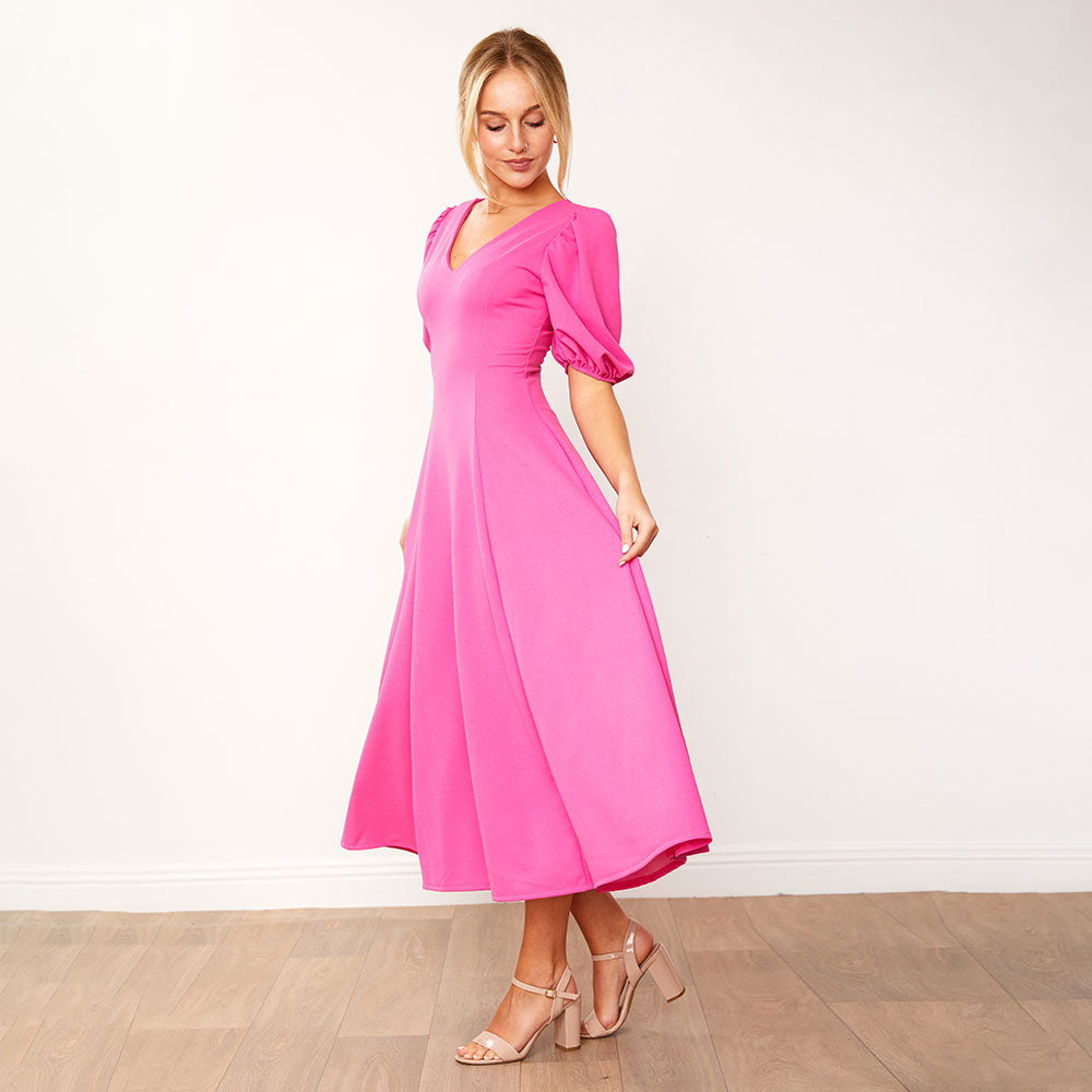 Lucy Dress (Fuchsia)