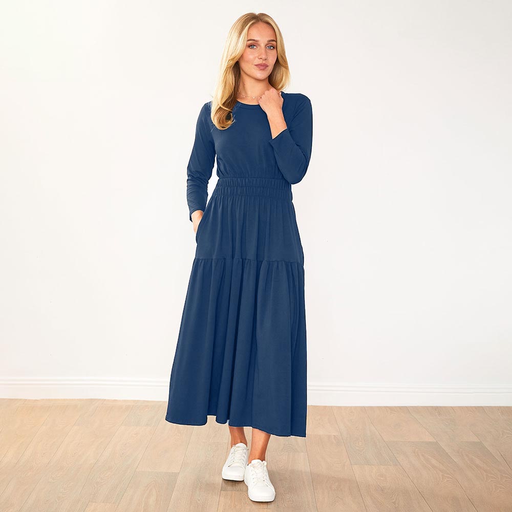 Leslie Dress (Navy)