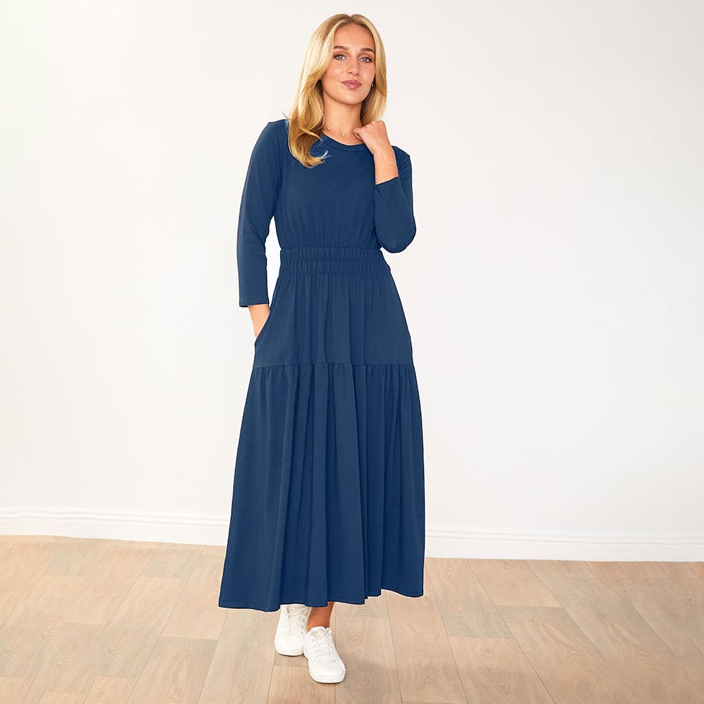 Leslie Dress (Navy)