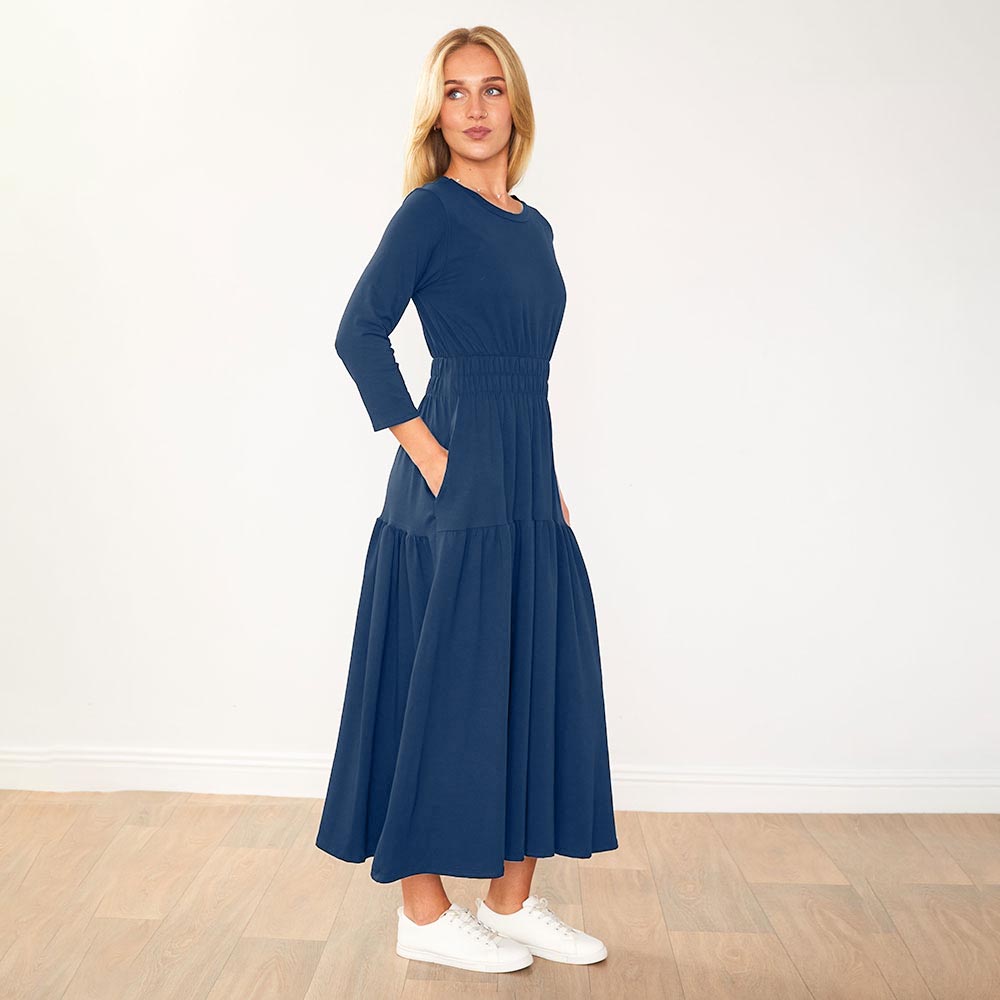 Leslie Dress (Navy)