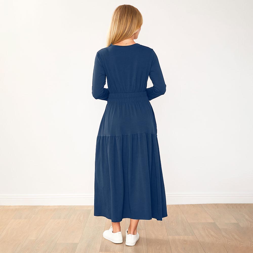 Leslie Dress (Navy)