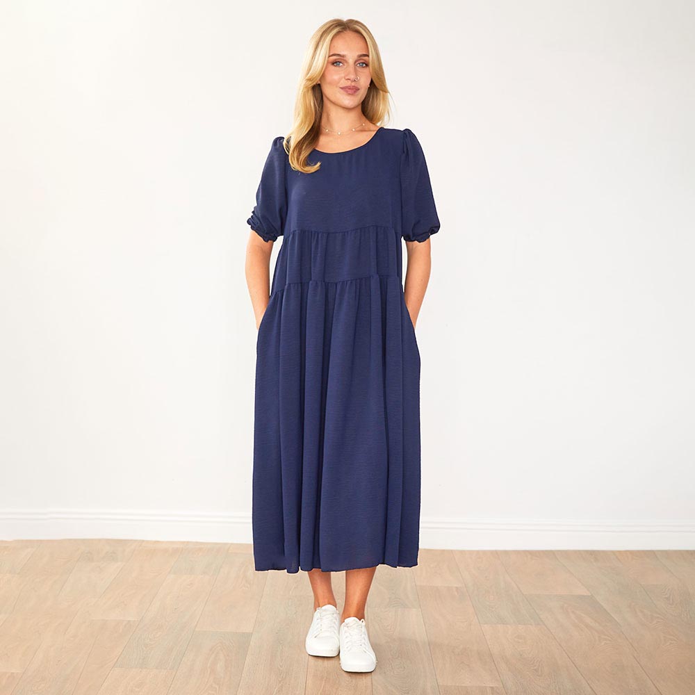 Jasmine Dress (Navy)
