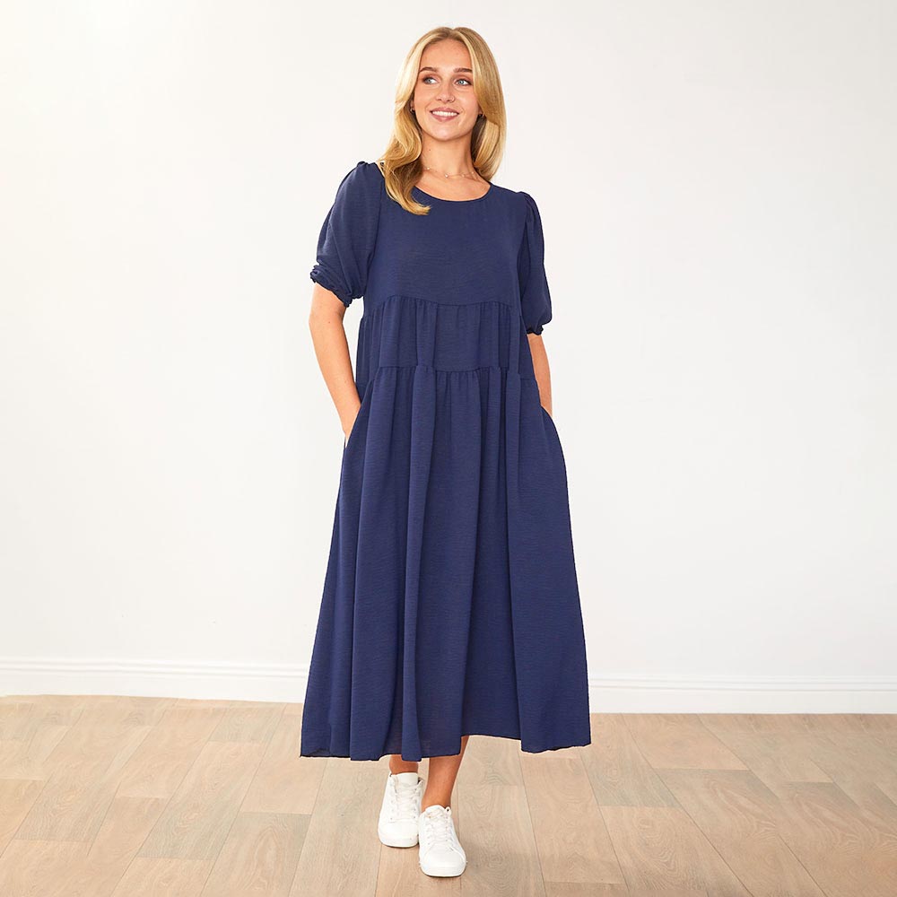 Jasmine Dress (Navy)